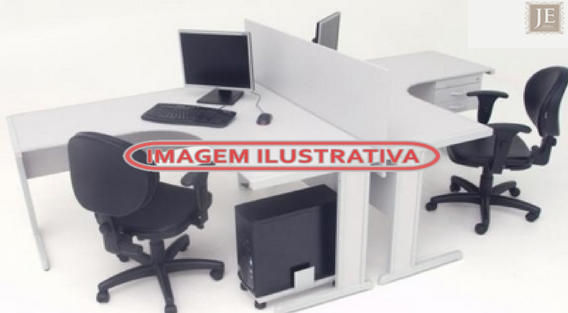 01 mesa de escritório formato de um T - leilão judicial - Não informado BR - lance mínimo R$ 2.280