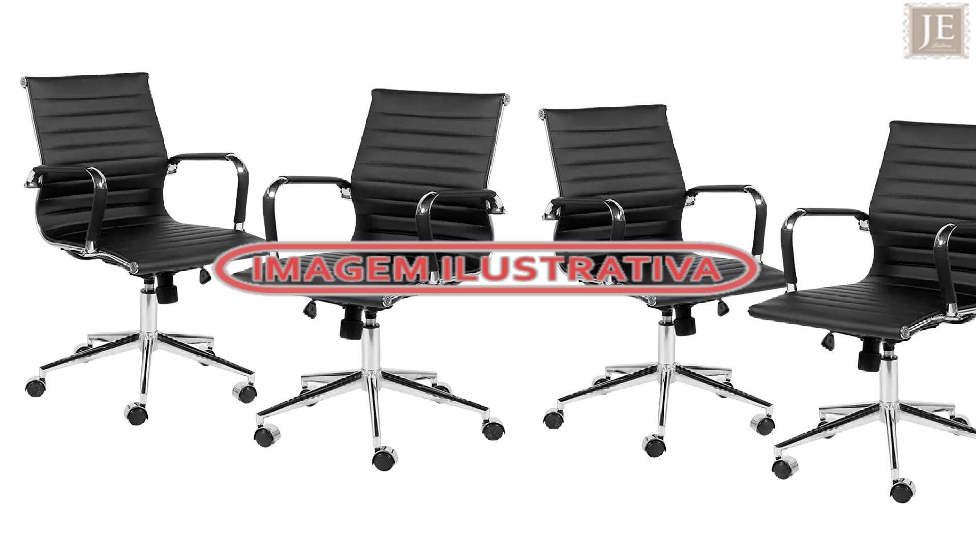 05 cadeiras giratórias cromadas - leilão judicial - Não informado BR - lance mínimo R$ 2.400