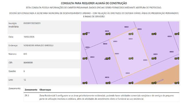 Imóvel C/ 166,50m² Na Vila Rondon Em Jacarezinho/pr, localizado em Jacarezinho - PR, bairro Vila Rondon