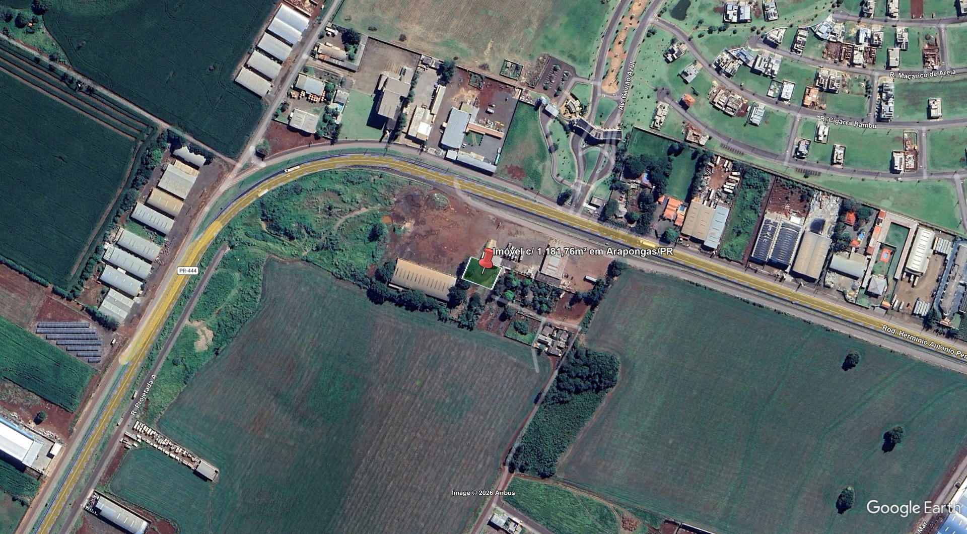 Leilão de Terrenos Imóvel em Arapongas/PR - Lance Inicial R$ 137.500 - Judicial