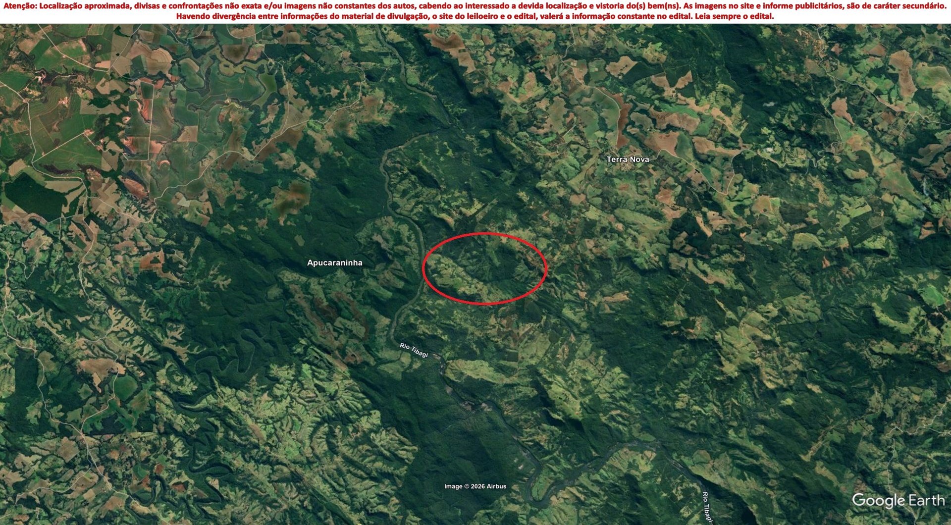 Imóvel c/ 5,19 alq. no Distrito de Terra Nova em São Jerônimo da Serra/PR - leilão judicial - Não informado BR - lance mínimo R$ 516.027