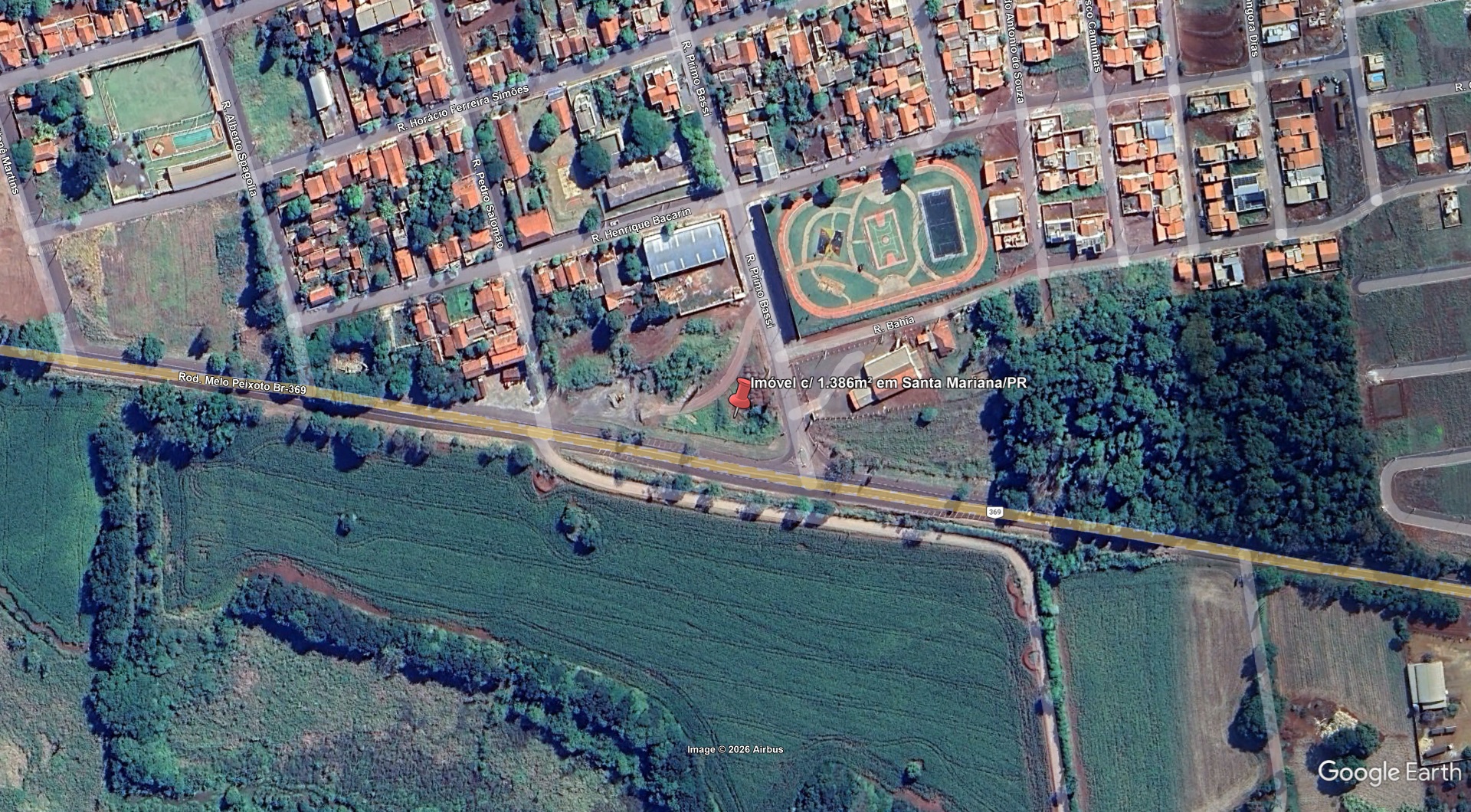 Leilão de Terrenos Imóvel em Santa Mariana/PR - Lance Inicial R$ 282.816 - Judicial