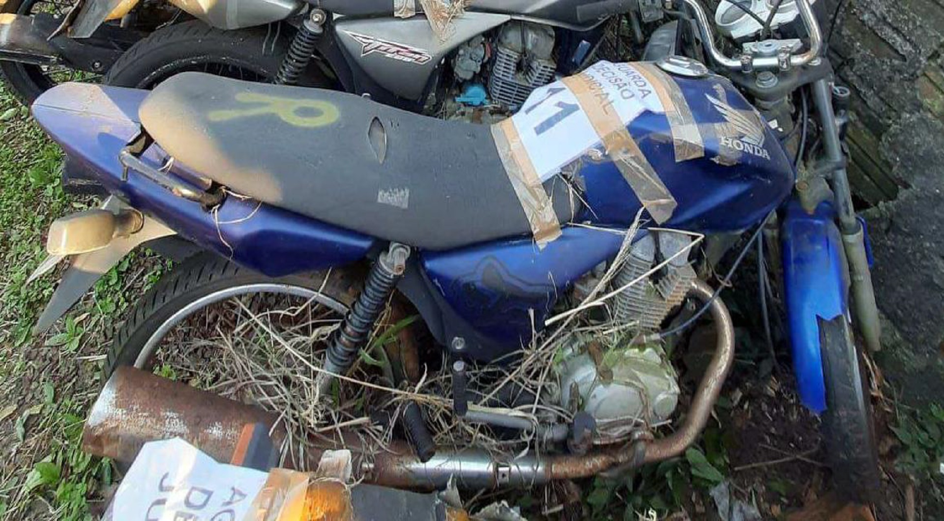 Sucata - Honda CG 150 Titan KS em Barracão/PR - leilão judicial - Não informado BR - lance mínimo R$ 400