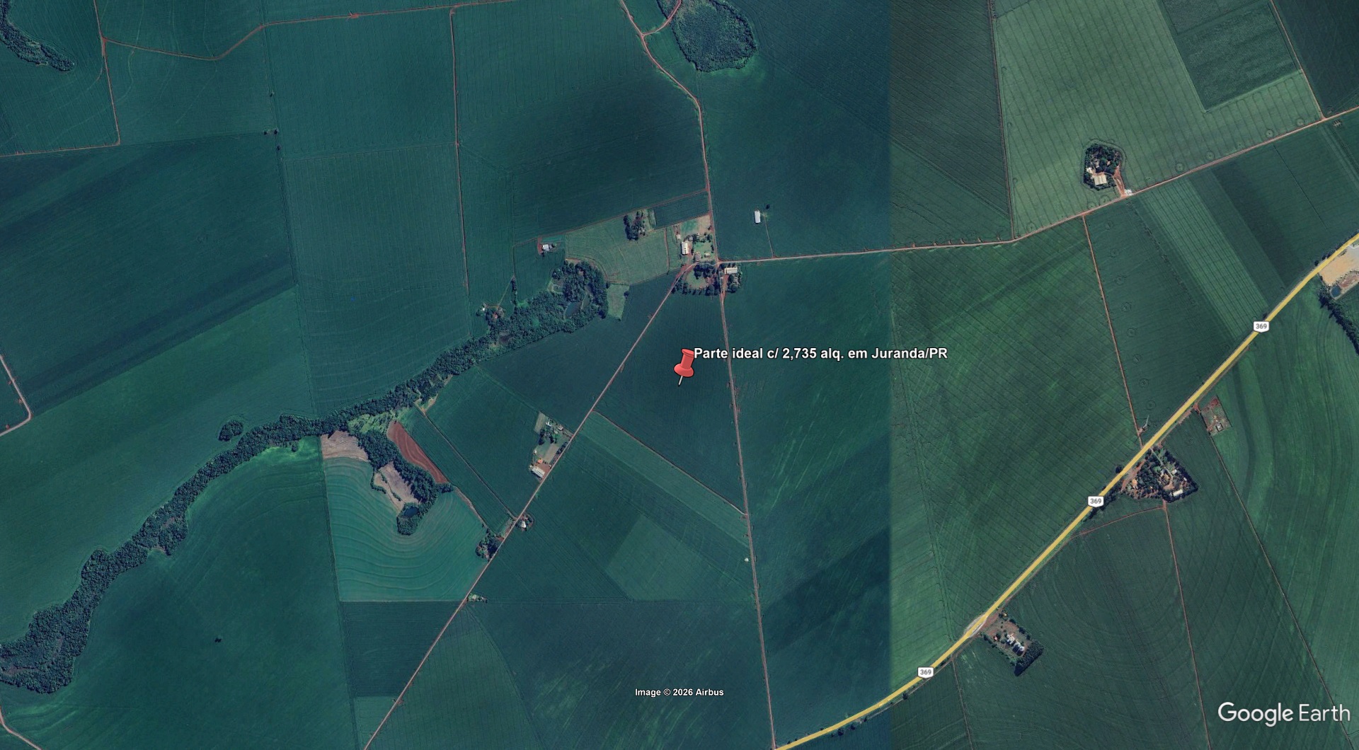 Parte ideal c/ 2,735 alq. em Juranda/PR - leilão judicial - Juranda PR - lance mínimo R$ 648.705