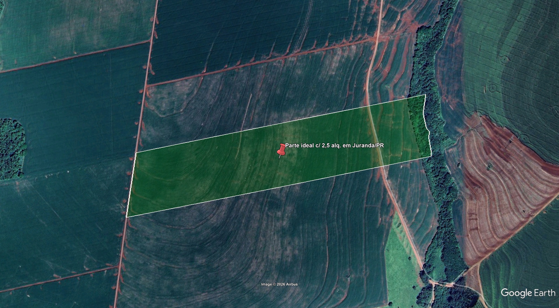 Parte ideal c/ 2,5 alq. em Juranda/PR - leilão judicial - Juranda PR - lance mínimo R$ 592.961