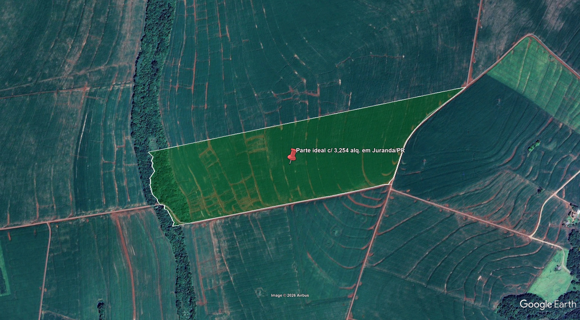 Parte ideal c/ 3,254 alq. em Juranda/PR - leilão judicial - Juranda PR - lance mínimo R$ 771.830
