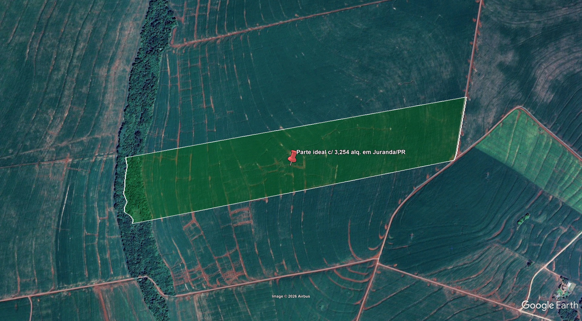 Parte ideal c/ 3,254 alq. em Juranda/PR - leilão judicial - Juranda PR - lance mínimo R$ 771.830