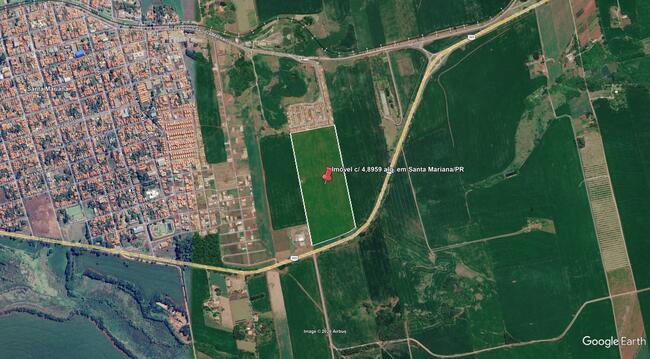 Imóvel C/ 4,8959 Alq. Em Santa Mariana/pr, localizado em Santa Mariana - PR, bairro Água do Arara