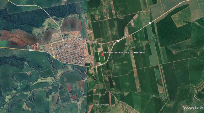 Imóvel C/ 4,8959 Alq. Em Santa Mariana/pr, localizado em Santa Mariana - PR, bairro Água do Arara