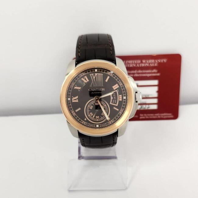 Cartier Calibre de Cartier Ouro Rosé & Aço 42mm 2022