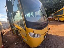 Foto de 01 Ônibus Volkswagem 15.190, diesel, cor amarelo, ano 2012/13, placa OBE-8692, chassis 9532E82W5DR313746, faltando bancos/rodas/pneus, motor/mecânica faltando peças/itens não relacionados.