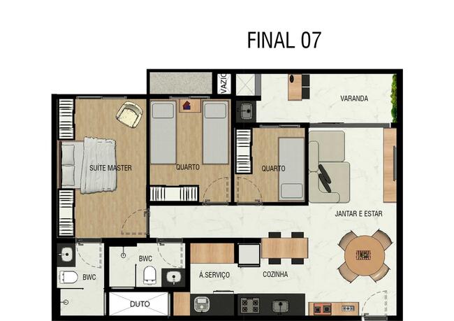 Apartamento com 3 quartos no Novo Centro (foto 24 de 25)