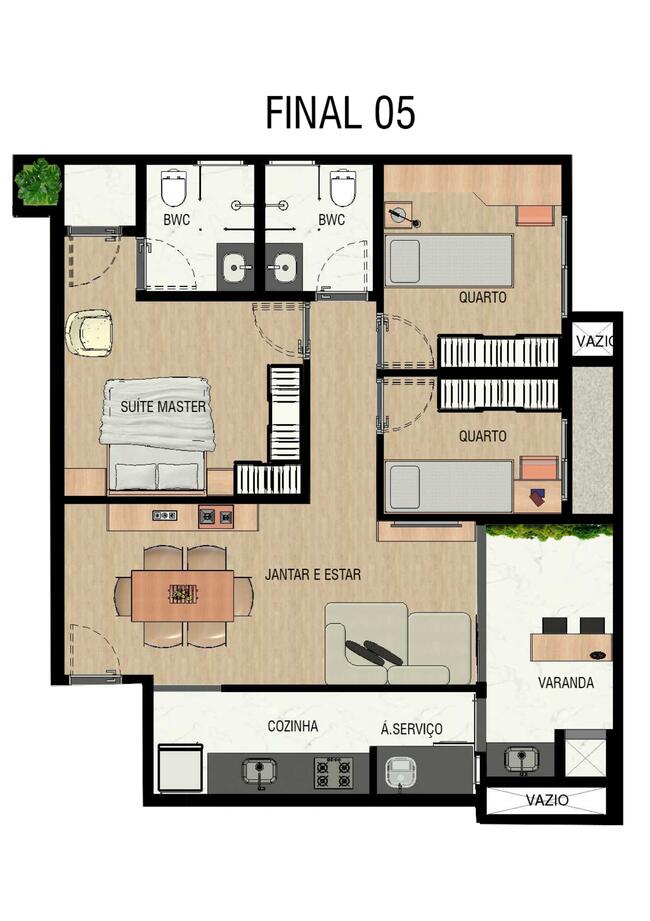 Apartamento com 3 quartos no Novo Centro (foto 22 de 25)