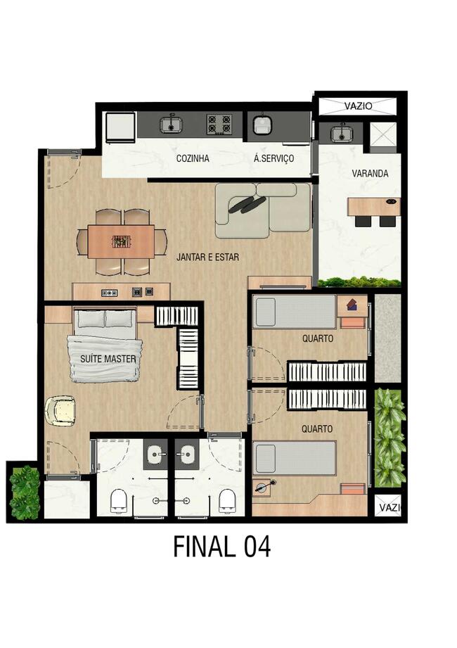 Apartamento com 3 quartos no Novo Centro (foto 21 de 25)