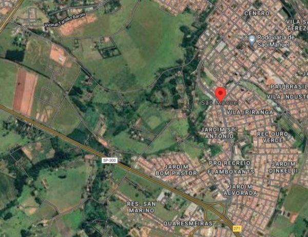 Sítio com com a área de 48.400 m² em São Manuel/SP