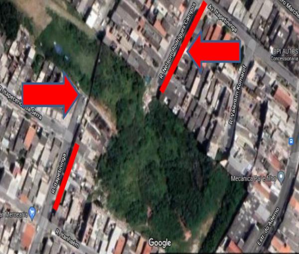 terreno com área total de 9.303,38 m² em carapicuíba