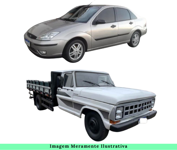 Veículo Ford Focus 1.6L HA e Caminhão Ford Modelo F-4000