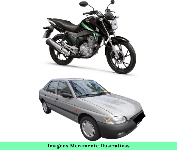 Honda CG 160 TITAN 18/18 + FORD ESCORT 88/88 EM ARARAS