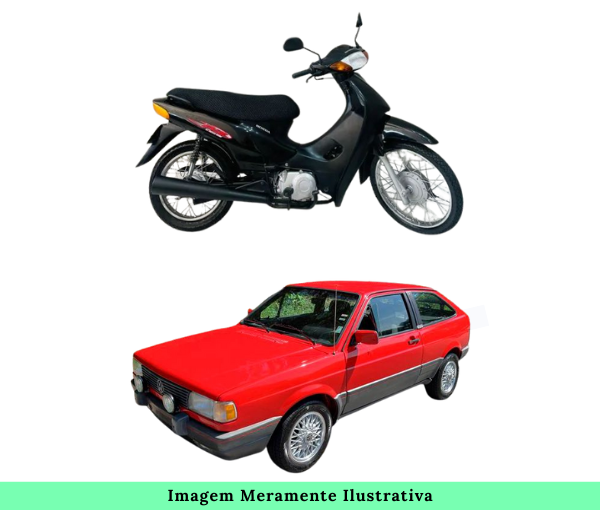 motocicleta honda e vw gol