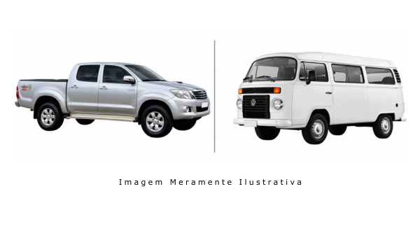Toyota Hilux 2012 e VW Kombi 1987