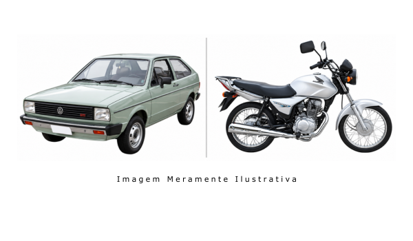 VW Gol 1983 e Honda:CG150 Titan 2007