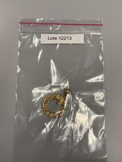 50% desconto Lote 12213 COD. 18774 Abertura em breve Jóias Pingente de ouro e diamante