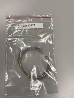 50% desconto Lote 12221 COD. 18782 Abertura em breve Jóias Pulseira de ouro e aço