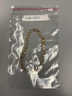 50% desconto Lote 12231 COD. 18792 Abertura em breve Jóias Pulseira de ouro