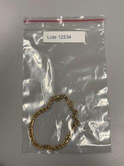 50% desconto Lote 12234 COD. 18795 Abertura em breve Jóias Pulseira de ouro