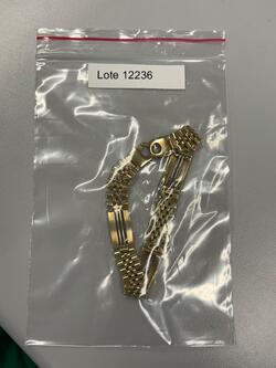 50% desconto Lote 12236 COD. 18797 Abertura em breve Jóias Pulseira de ouro