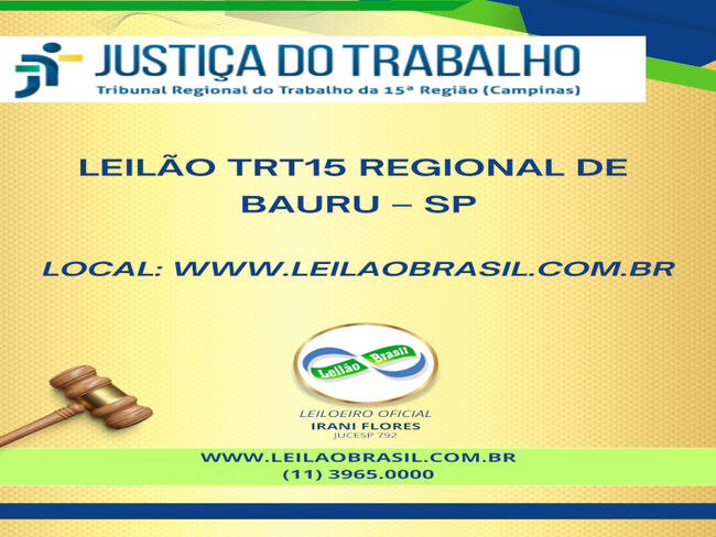HASTA PÚBLICA N° 04/2025 - TRT15 BAURU