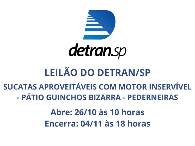 Sucatas Aproveitáveis com Motor Inservível - Pátio Guinchos Bizarra - Pederneiras