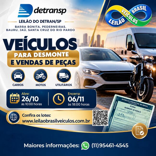 SUCATAS COM MOTOR SERVÍVEL E INSERVÍVEL