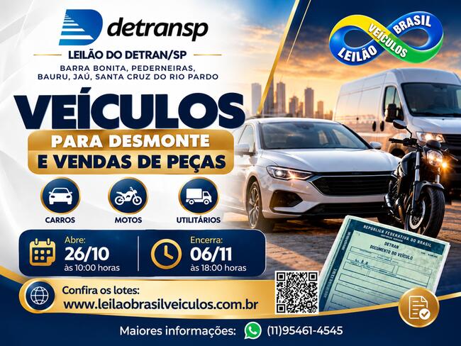 SUCATAS COM MOTOR SERVÍVEL E INSERVÍVEL