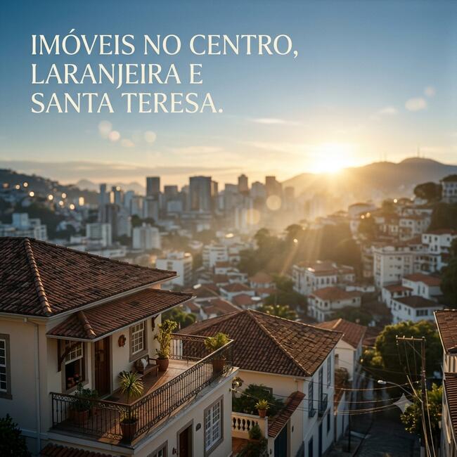 Imóveis no Centro, Laranjeira e Santa Teresa, Rio de Janeiro/RJ