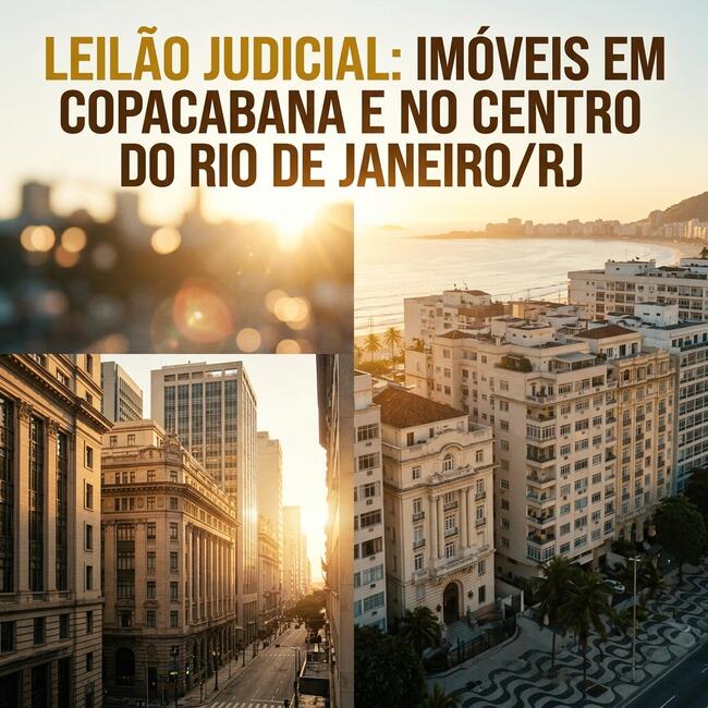 Imóveis em Copacabana e Centro do Rio de Janeiro/RJ.