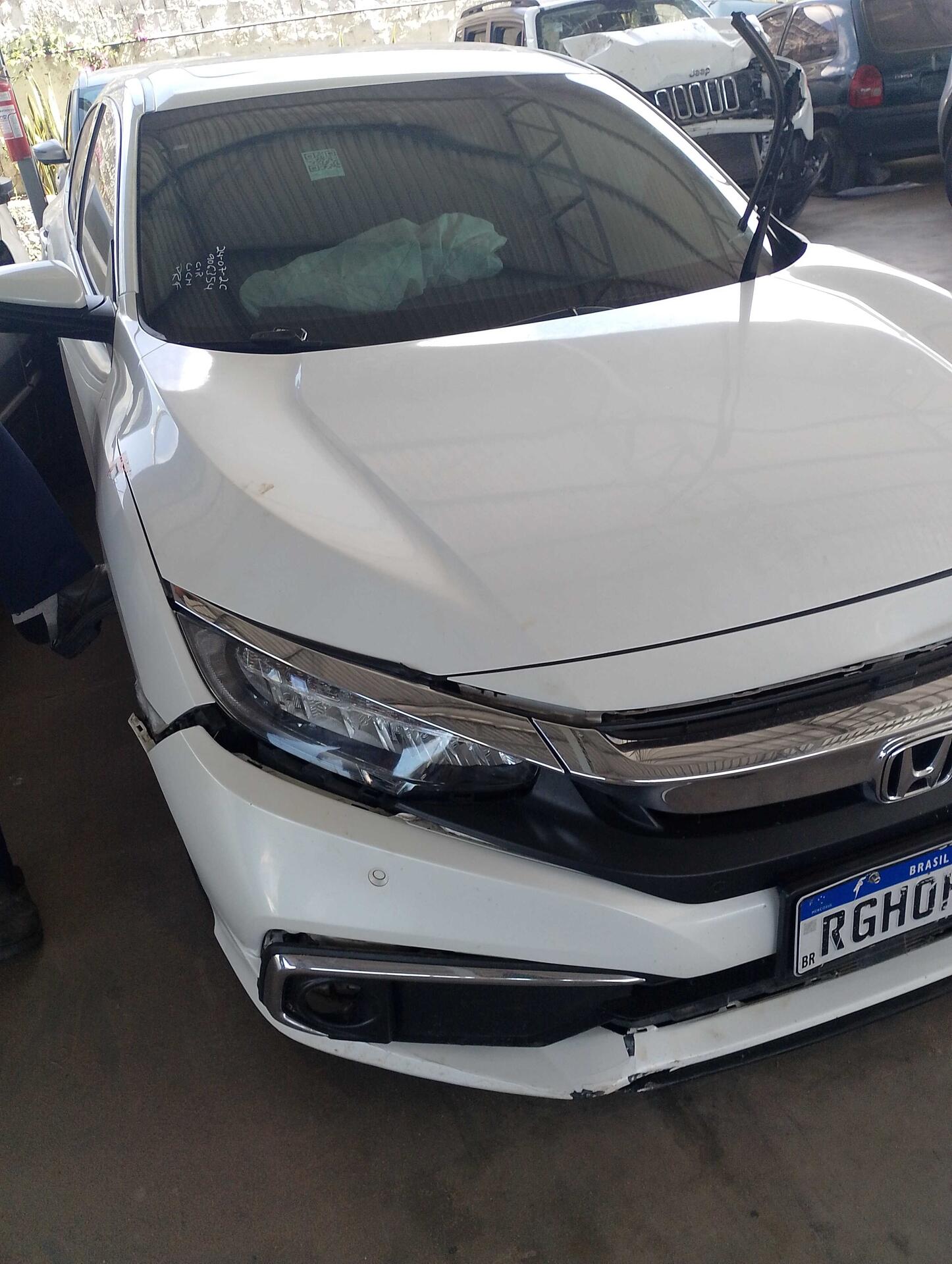 (SUCATA) HONDA / CIVIC SEDAN G10 TOURING 1.5 TURBO 16 GASOLINA 2020/2021 — foto 7 de 28