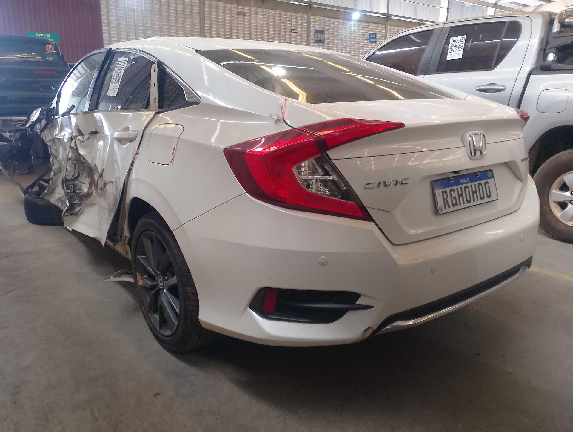 (SUCATA) HONDA / CIVIC SEDAN G10 TOURING 1.5 TURBO 16 GASOLINA 2020/2021 — foto 12 de 28