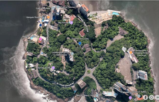 Terreno Urbano Com 2.031,80m² - Ilha Porchat - São Vicente - Sp, localizado em São Vicente - SP, bairro Ilha Porchat