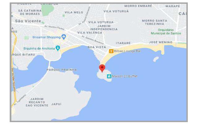 Terreno Urbano Com 2.031,80m² - Ilha Porchat - São Vicente - Sp, localizado em São Vicente - SP, bairro Ilha Porchat