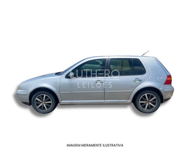 VW/GOLF 1.6 PLUS, 2003/2004, Prata, Gasolina.