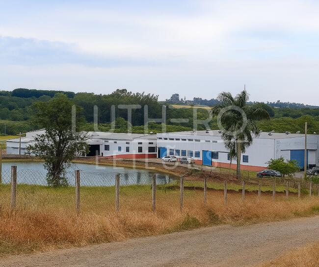 GALPÃO COMERCIAL A.T 10.153,03m², A.C 2.573,65m², com escritório, refeitório, banheiros e vest., Bairro Aleluia, Cesário Lange/SP
