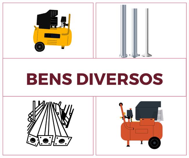 BENS DIVERSOS -  Compressor de Ar, Pulmão de Ar e Postes.