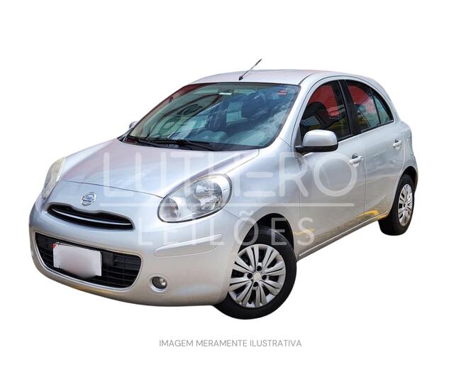 NISSAN March 165S, 2013/2014, Prata, Flex.