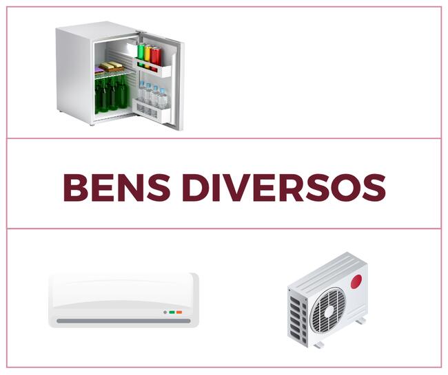 BENS DIVERSOS - AR CONDICIONADO E FRIGOBAR