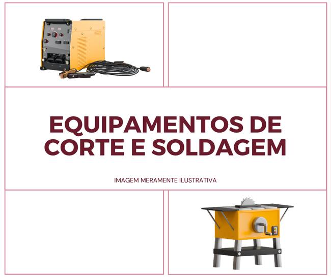 Bens Diversos - Serra Manual de Fita Modelo L200 e Máquina de Solda Ponto, marca Navatt.