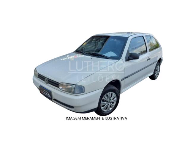 VW/GOL I PLUS,  1996/1997, Branca, Gasolina.