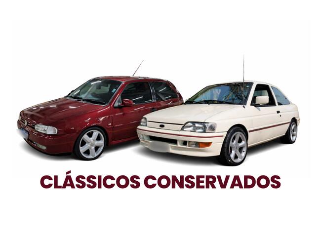 GOL Tsi. 1.8 Completo, 1997/1997,  e  Escort XR3 2.0, 1993/1993, Branco.