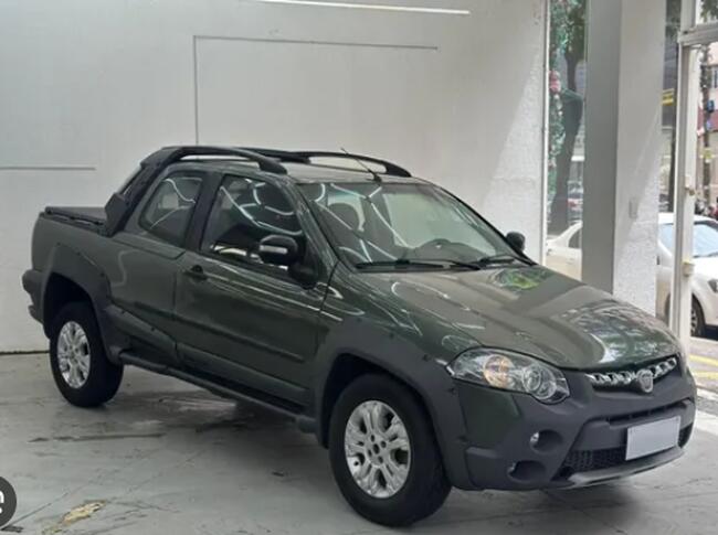 FIAT/STRADA ADVENTURE CD,  2011/2012,  Verde, Flex.