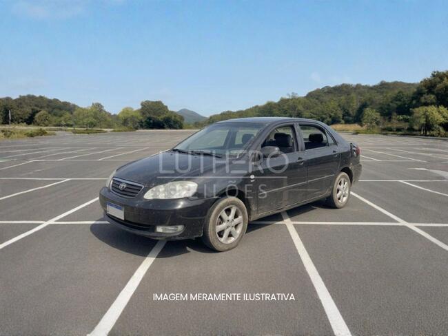 TOYOTA/COROLLA XEI18VVT,  2003/2004, Preta, Gasolina.